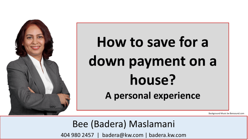 Save Money for Downpayment by Bee Maslamani